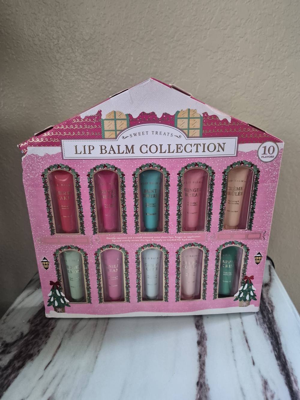 Sweet Treats Pink Lip Balm Collection  And Milk +Honey Set- Assorted Flavors